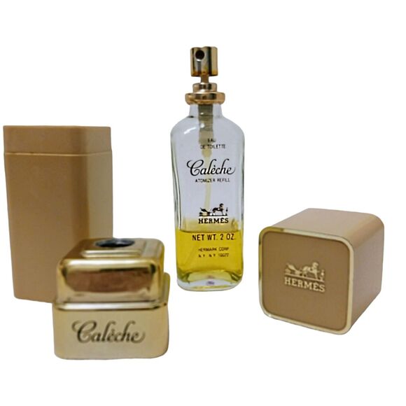 Collectible Vintage Hermes Vanity Container + Caleche EDT 2 oz, Spray Bottle - Picture 12 of 13